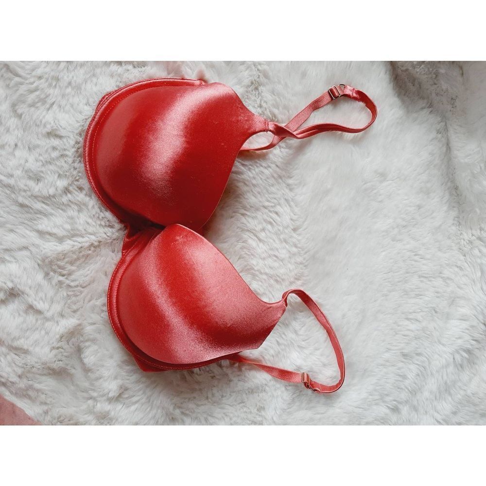 Victoria's secret coral padded demi sz 34DD bra